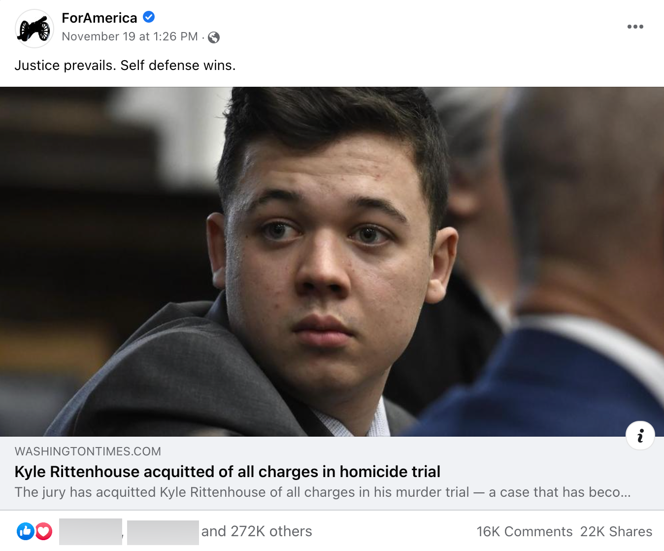 image of facebook post