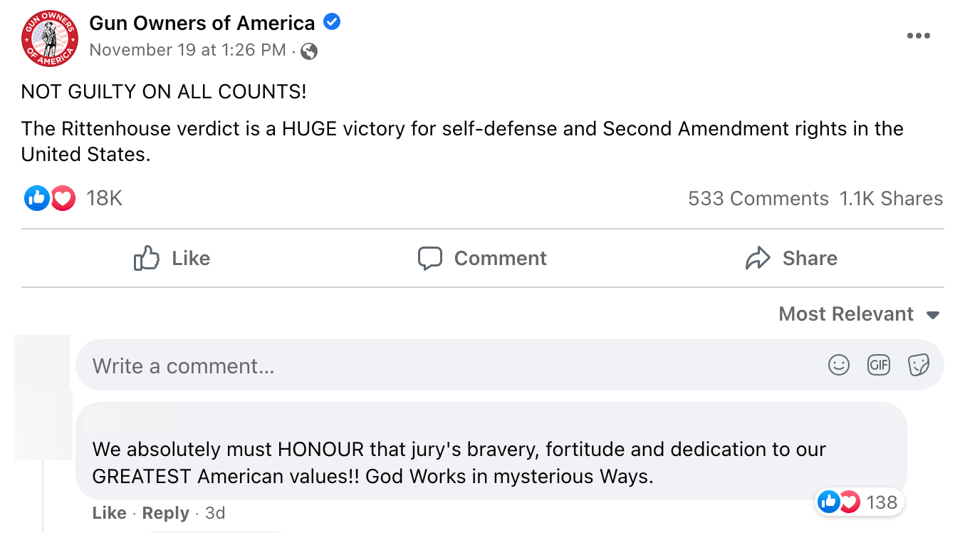 image of facebook post