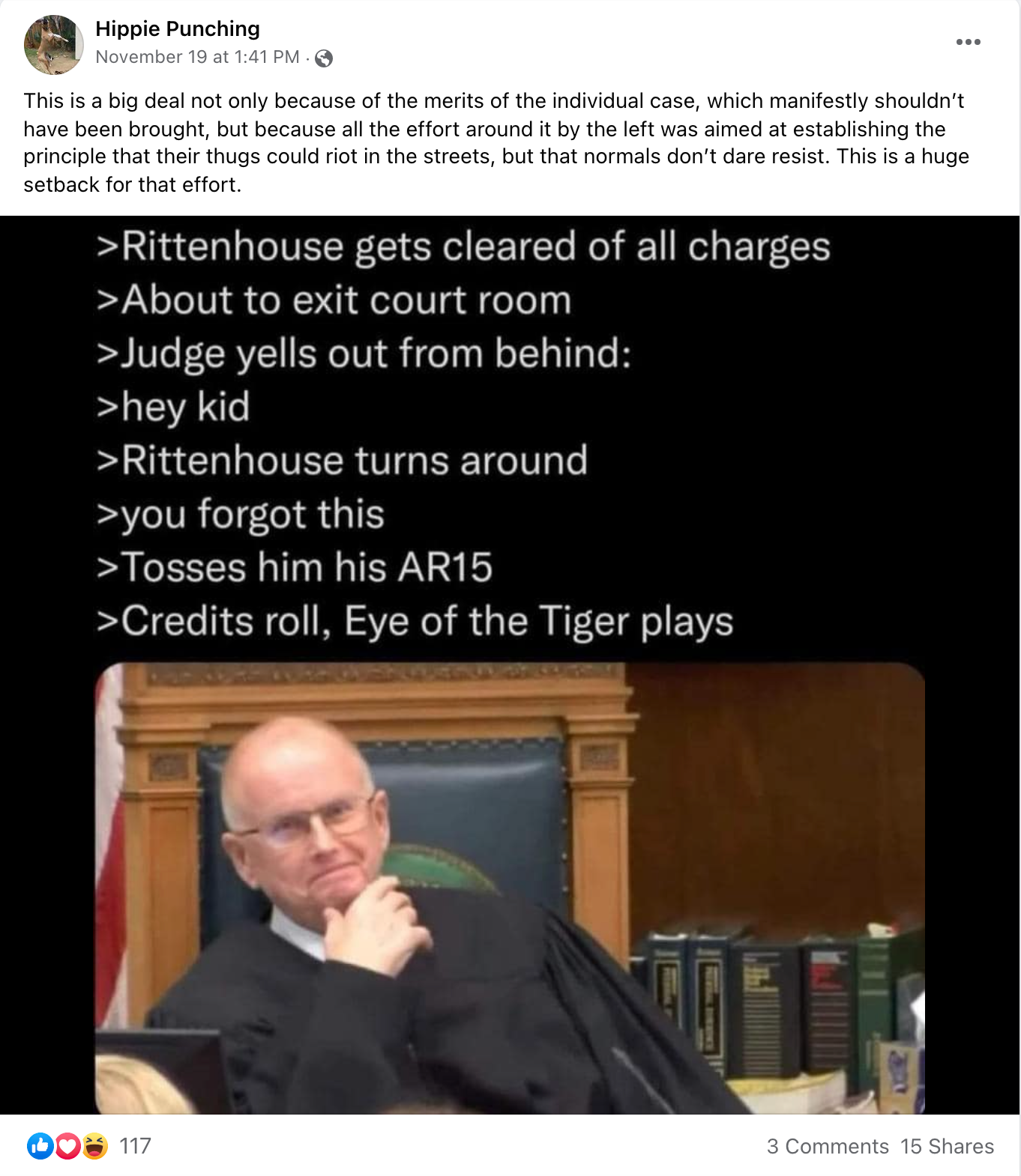 image of facebook post