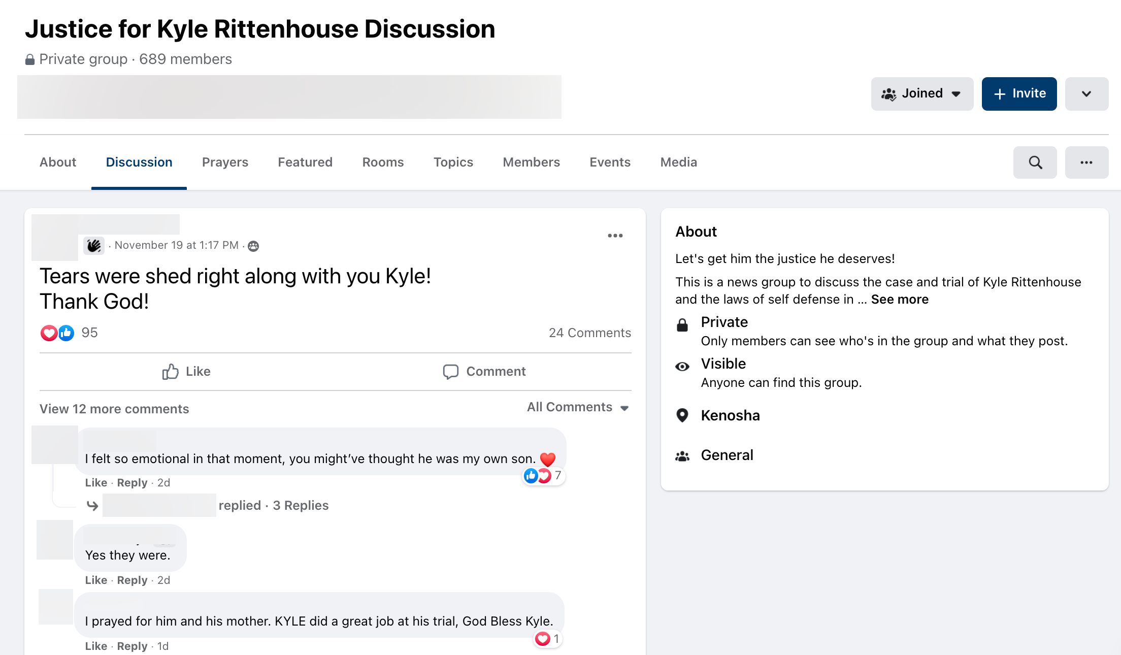 image of facebook post