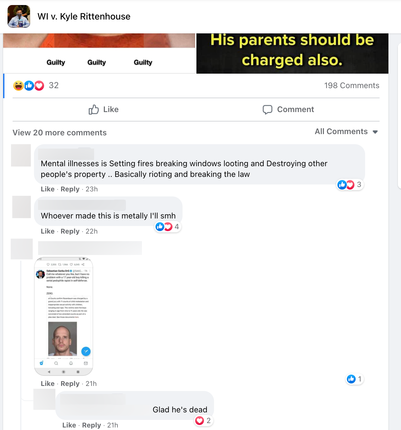 image of facebook post