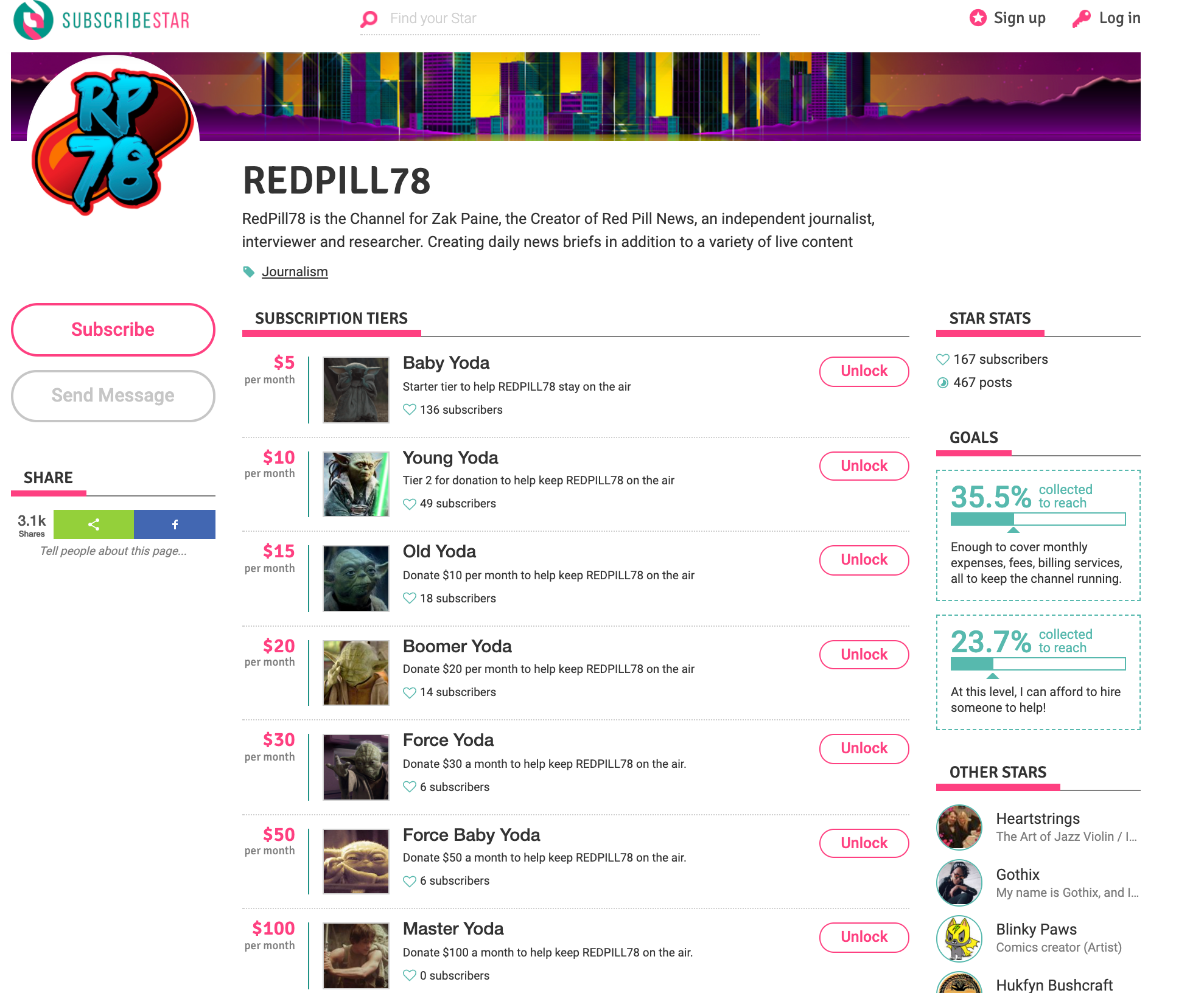 RedPill78 Subscribestar