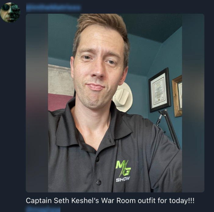 Seth Keshel QAnon show shirt