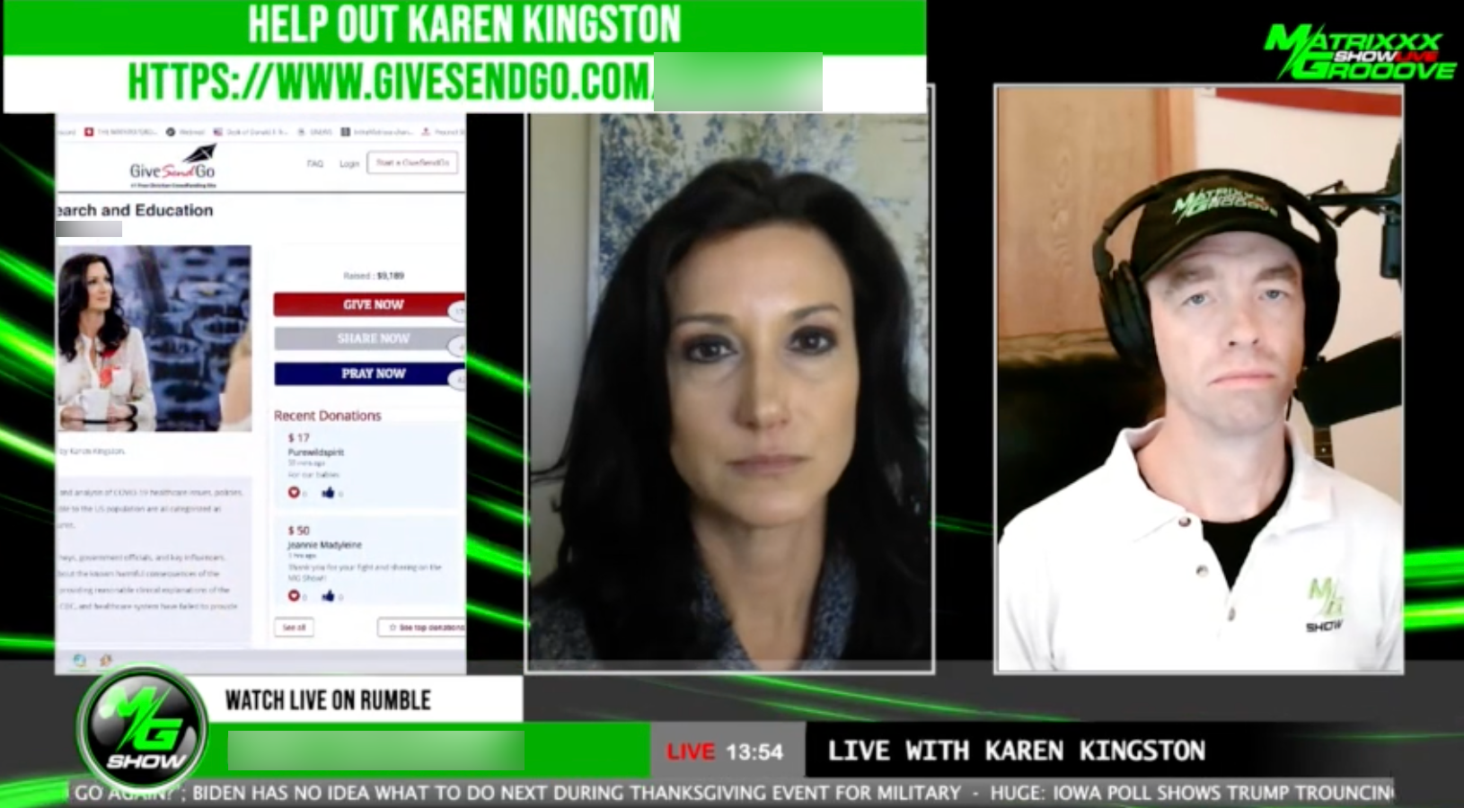 Karen Kingston MG show fundraising