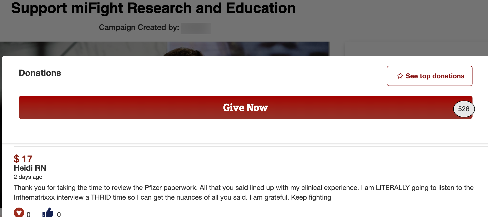 Karen Kingston fundraising page $17