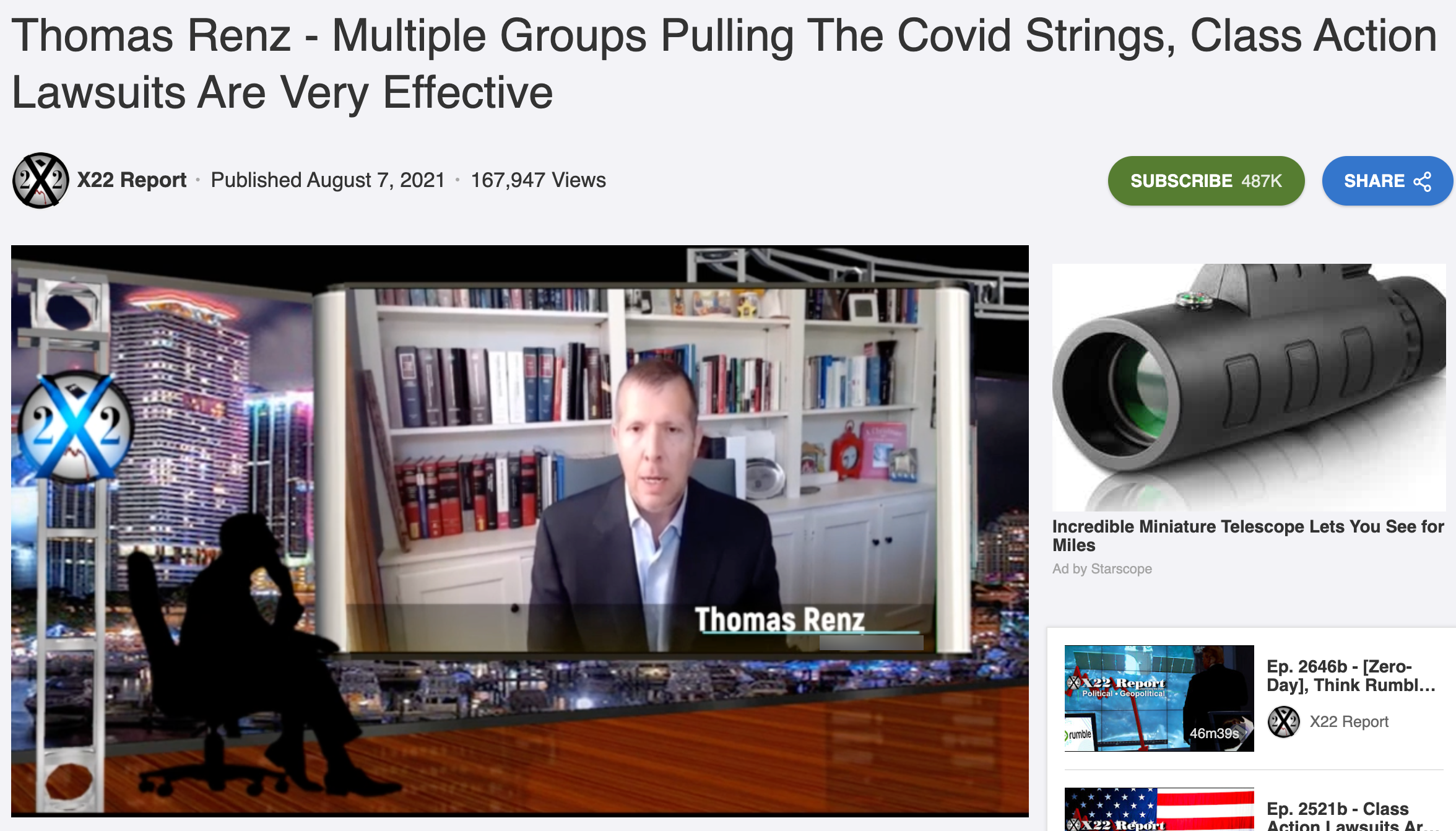 Thomas Renz X22 Report 