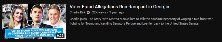 screenshot of Charlie Kirk Show video