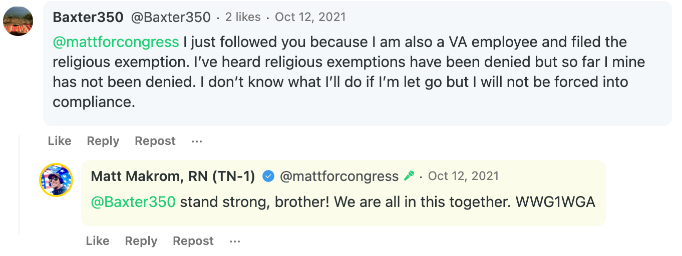 Matt Makrom QAnon post1