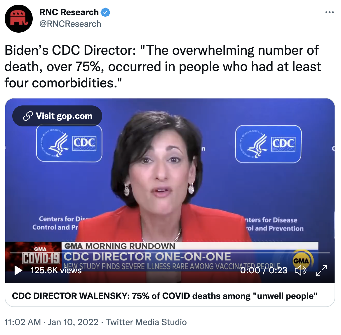 RNC Walensky tweet