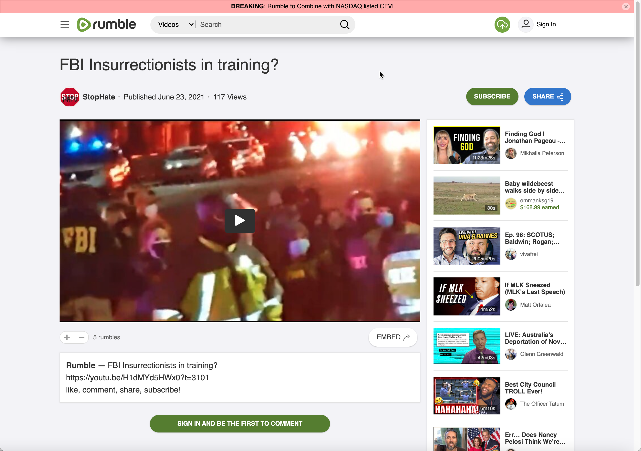 image of rumble video