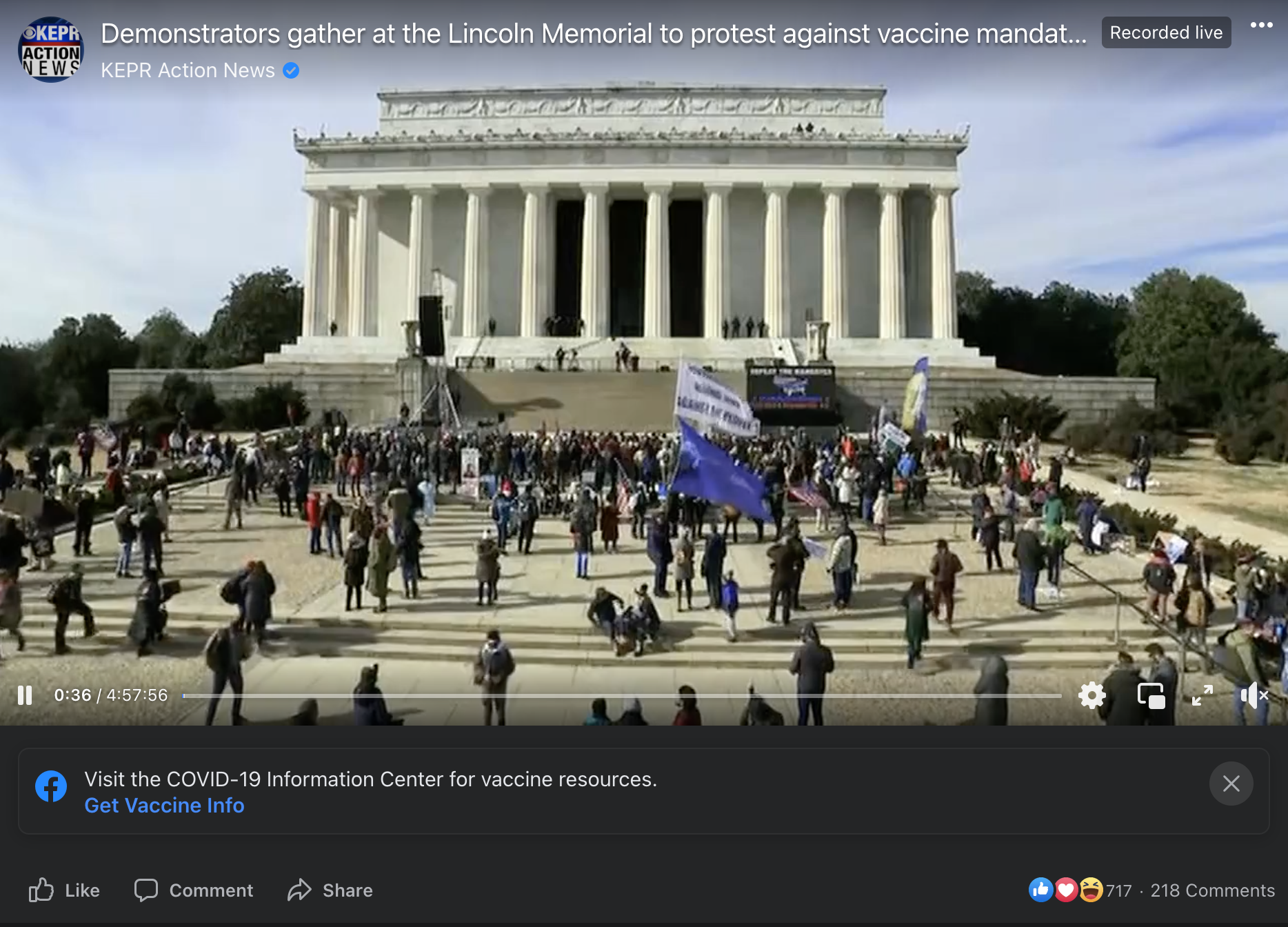 From a January 23, 2022, livestream aired on the KEPR Action News Facebook page.