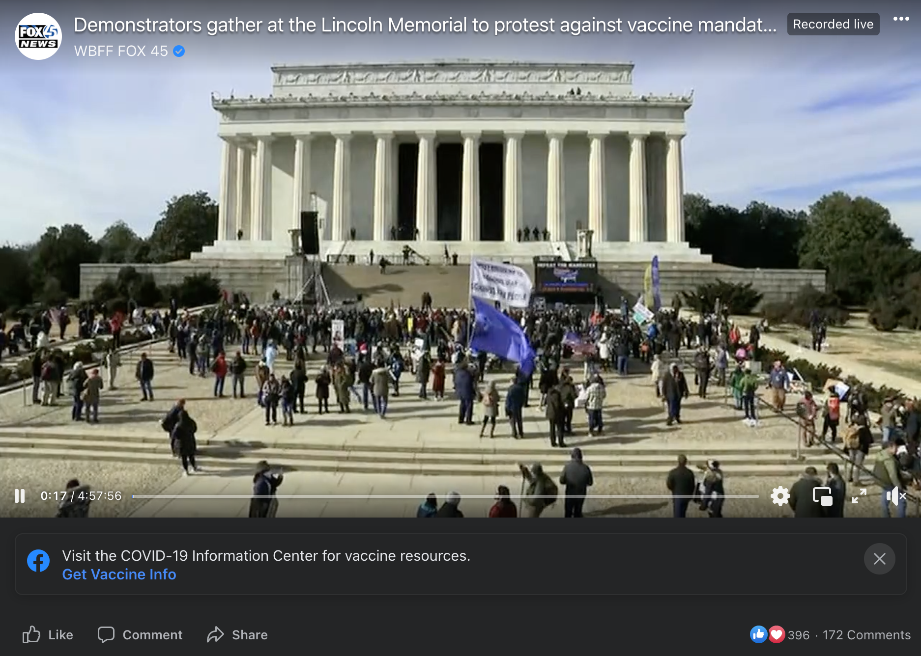 From a January 23, 2022, livestream aired on the WBFF FOX 45 Facebook page.