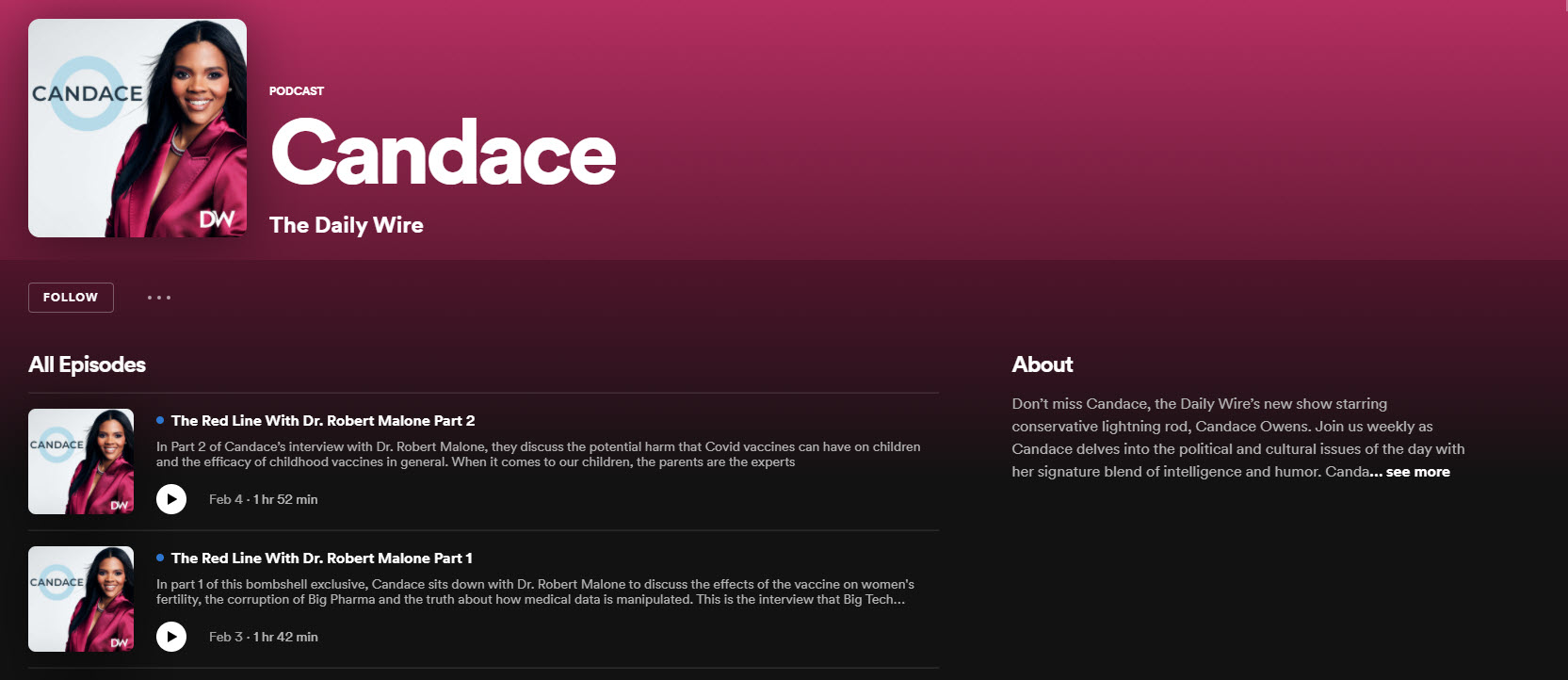 Candace Spotify Page