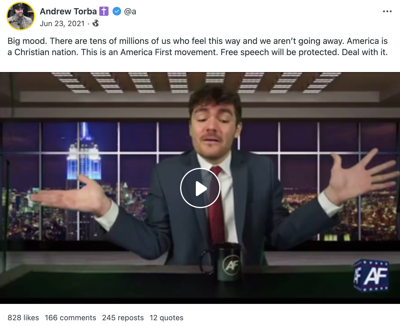 Torba Fuentes big mood post