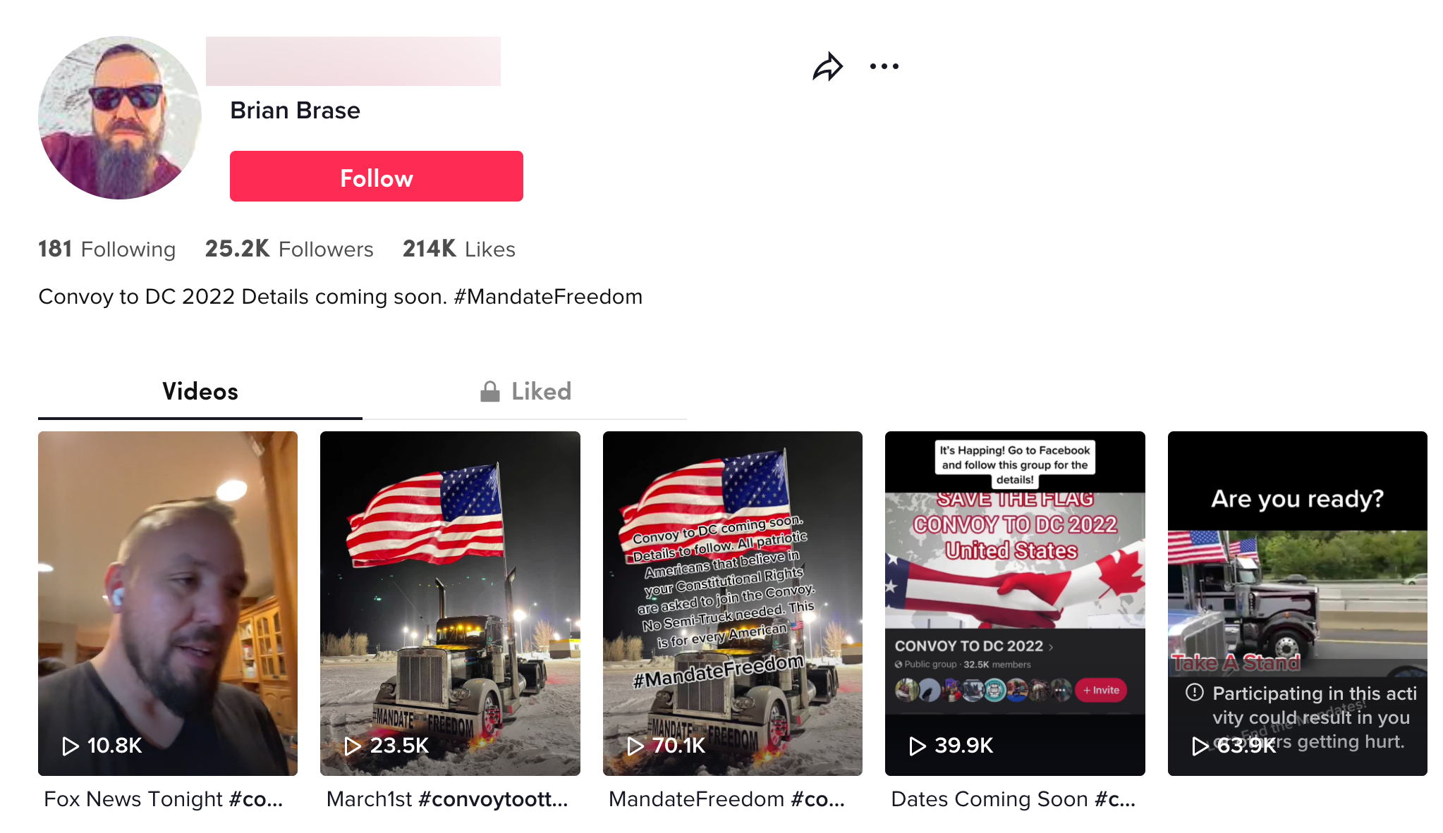 image of tiktok account