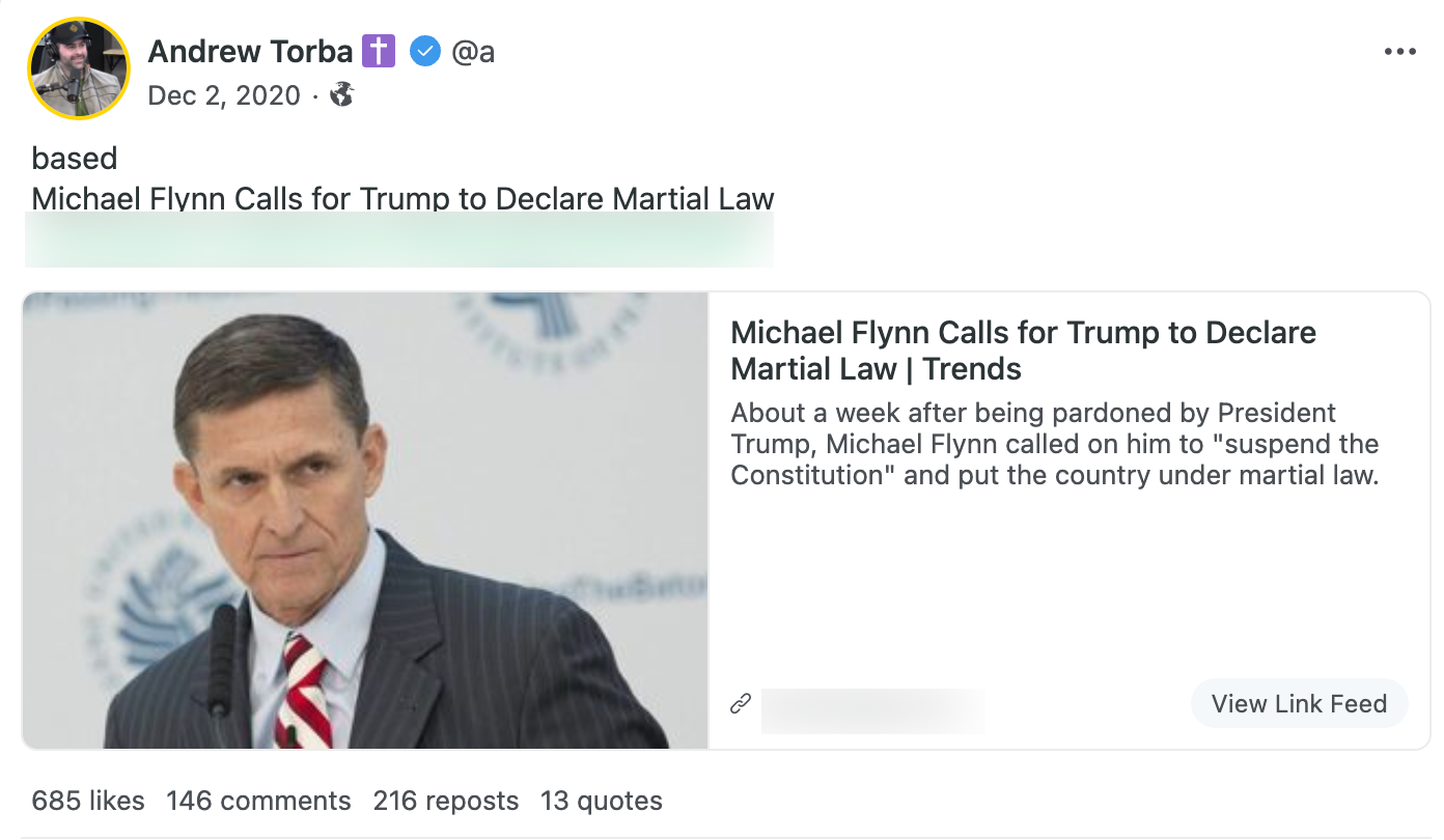 Torba martial law post