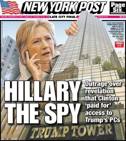 NY Post: Hillary the Spy