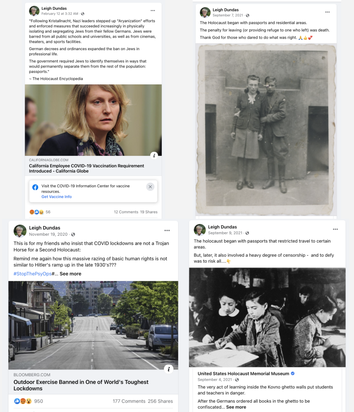 dundas holocaust comparison
