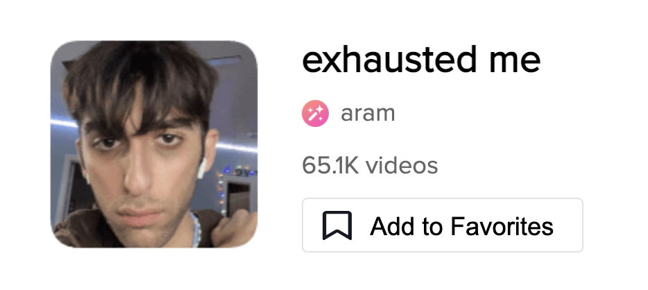 exhausted me - tiktok