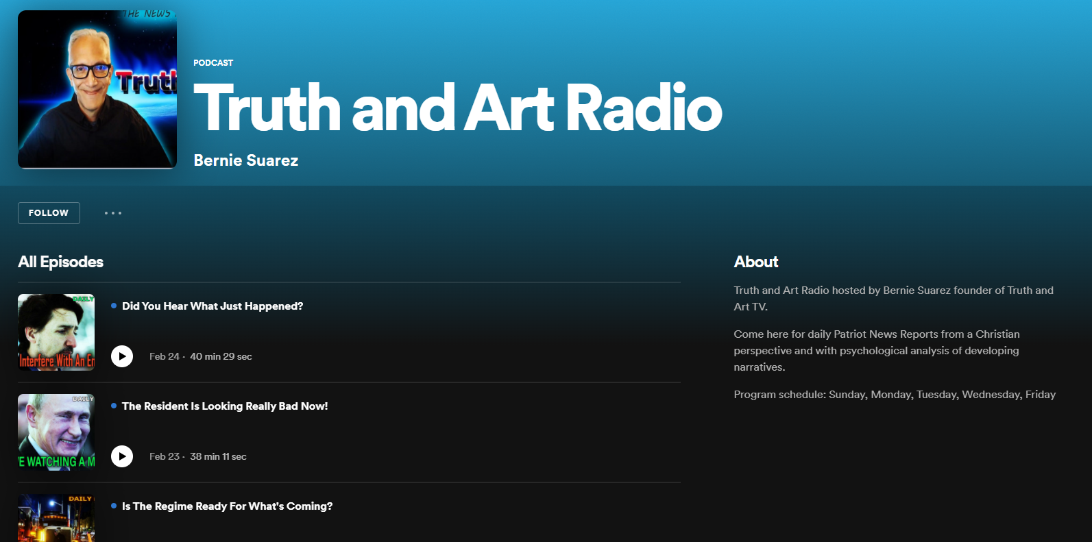 Truth and Art Spotify