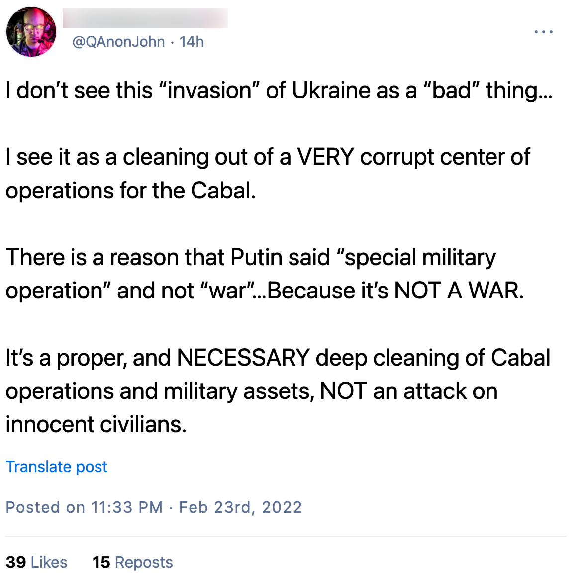 QAnon John Russia response