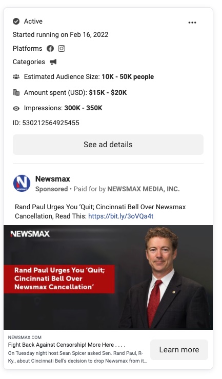 Newsmax Rand Paul