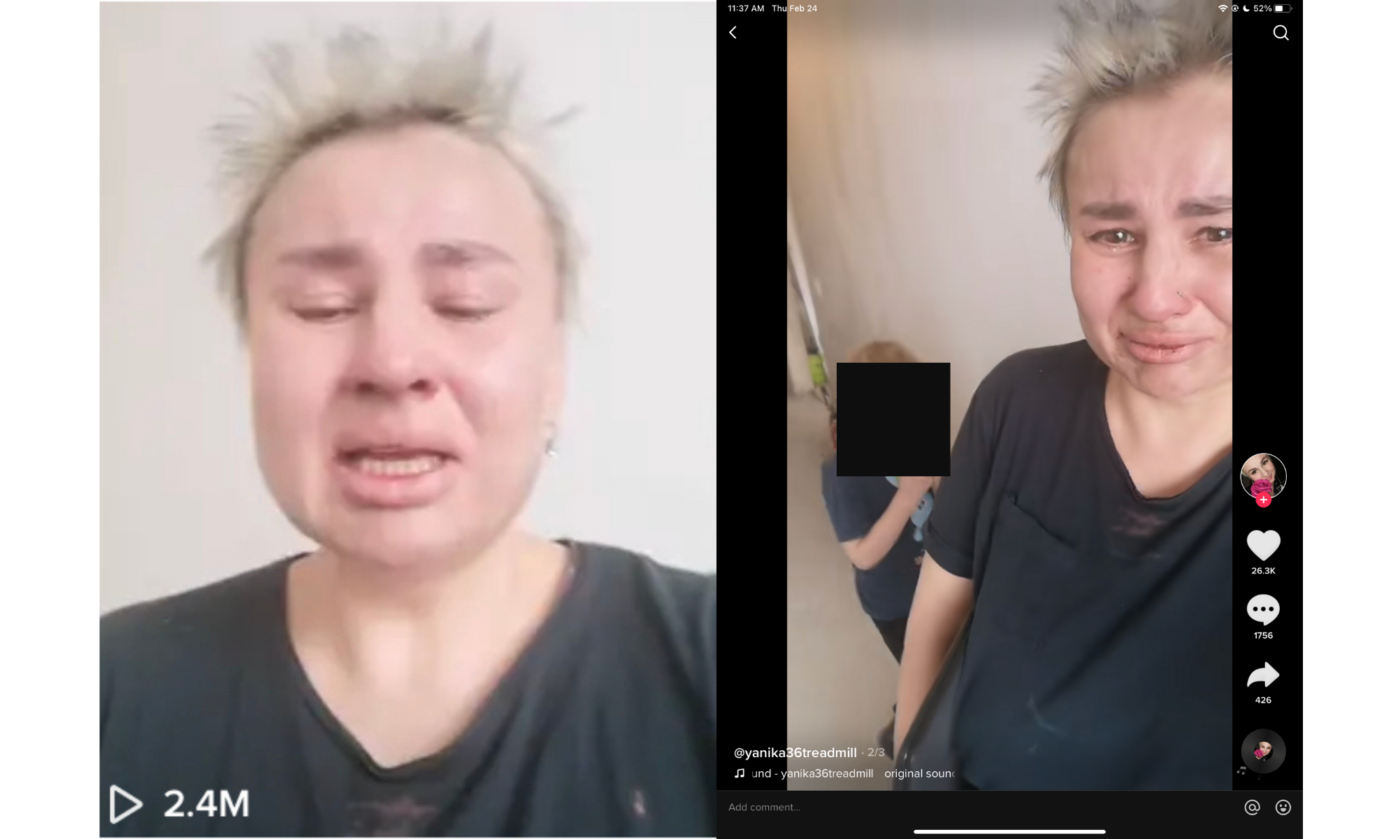 Viral video of upset woman with son 