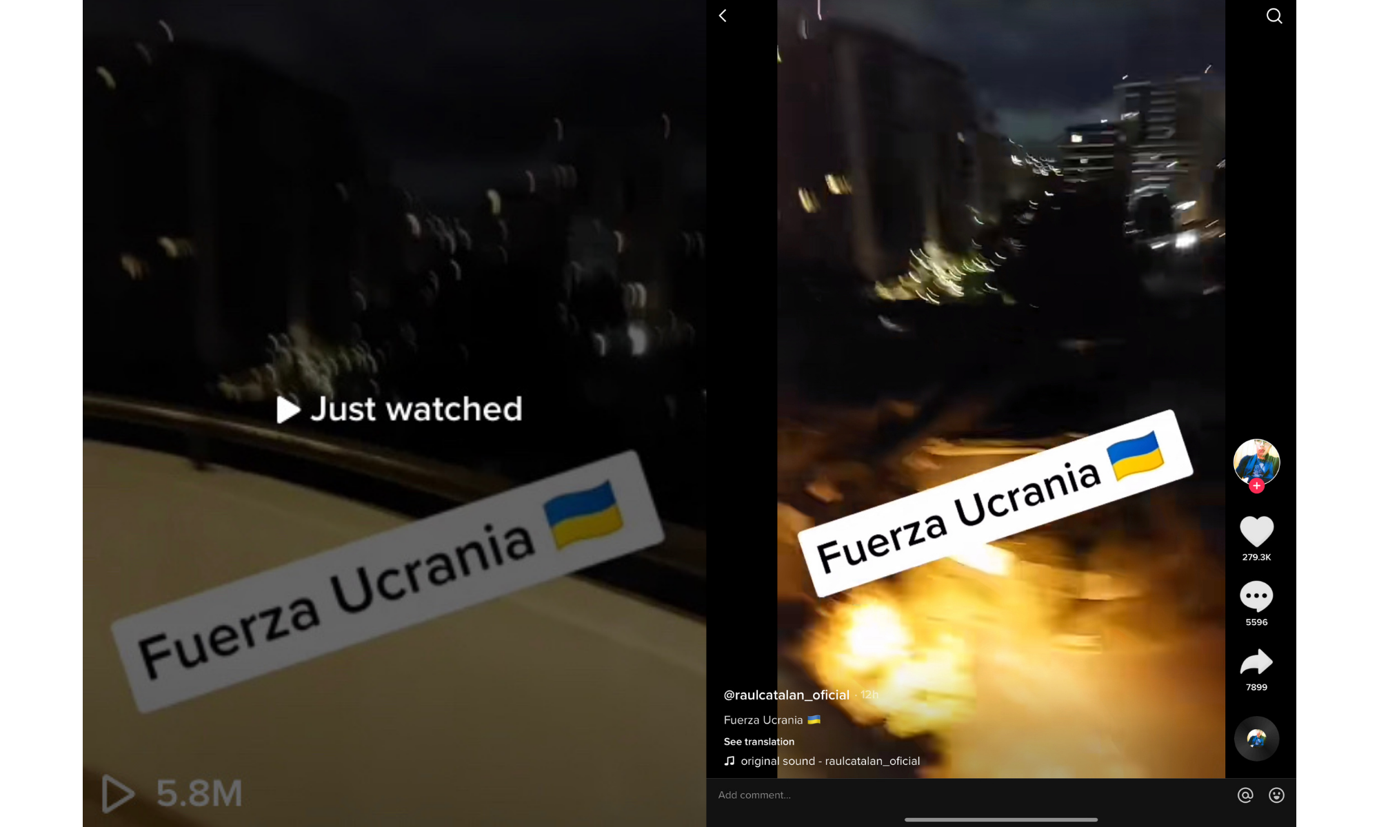 Fake viral TikTok with audio from Beirut 2020 spreads misinformation about Ukraine 