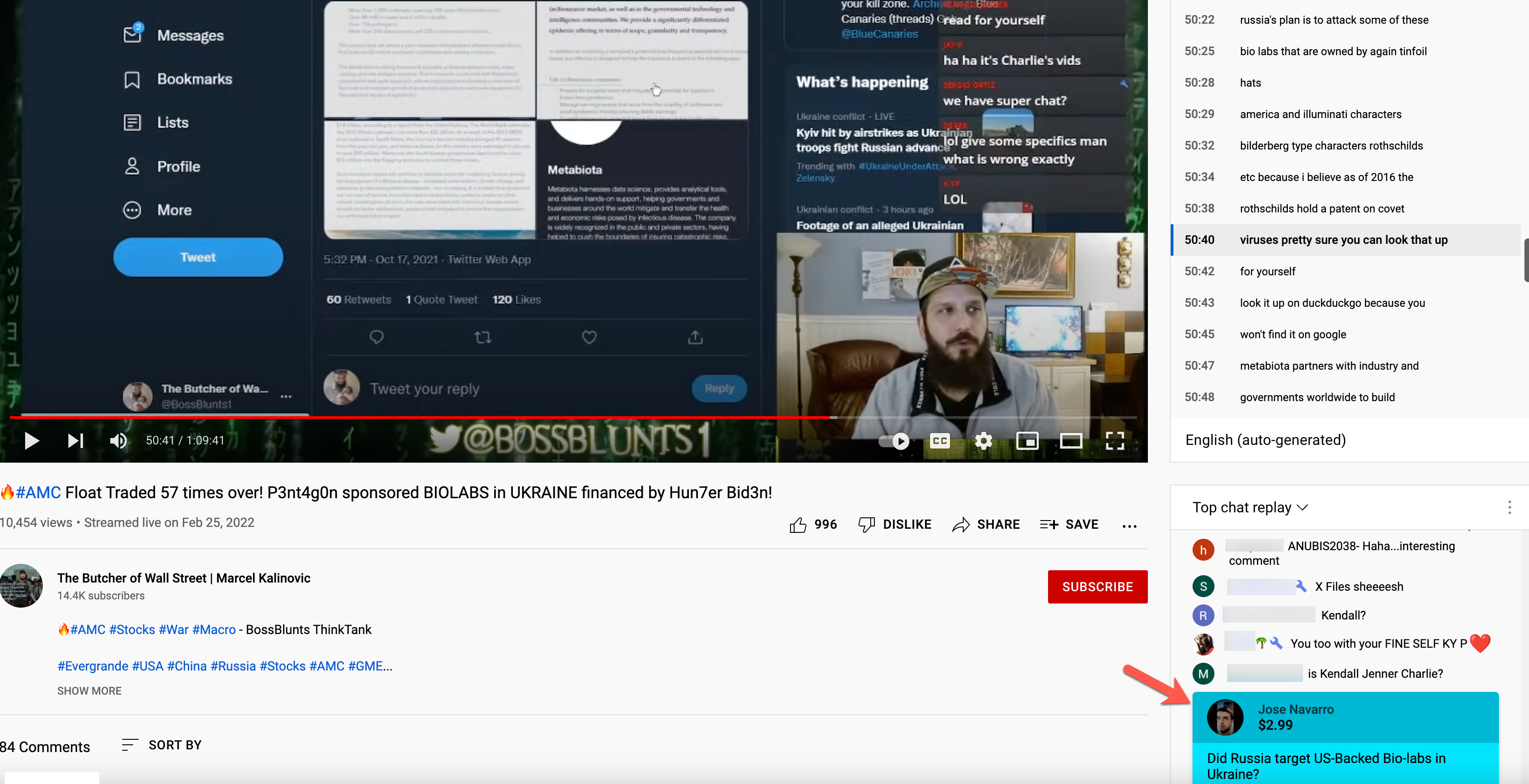 YouTube biolabs video2 superchats