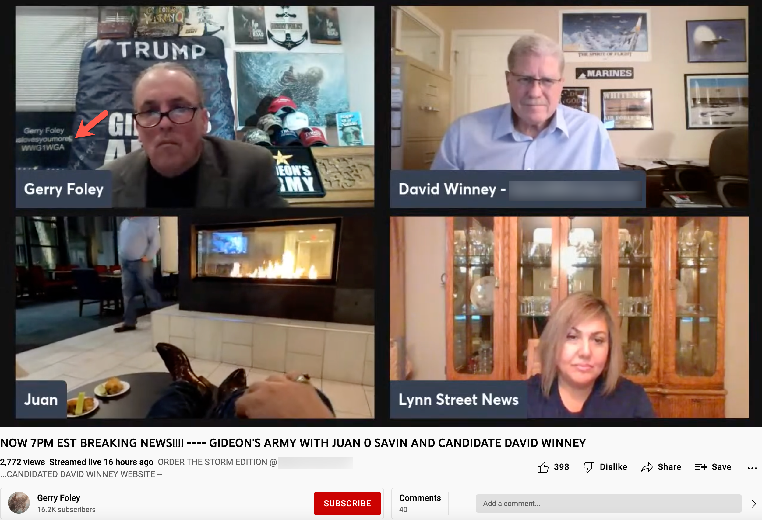 Gerry Foley YouTube video