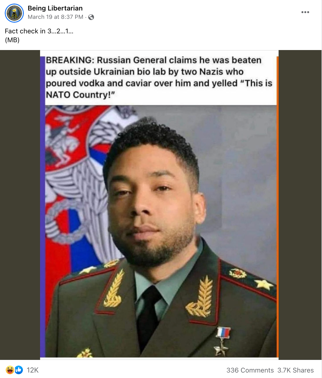image of facebook post