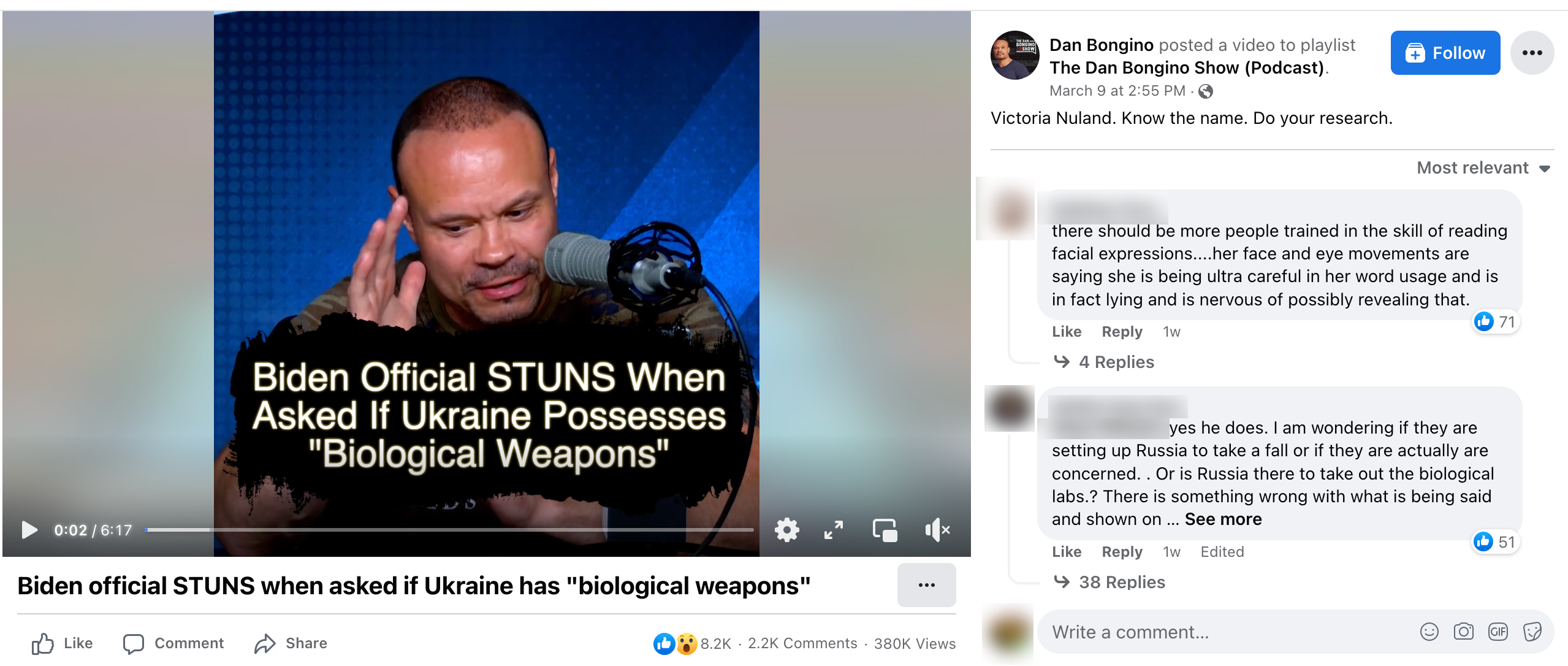 image of facebook post