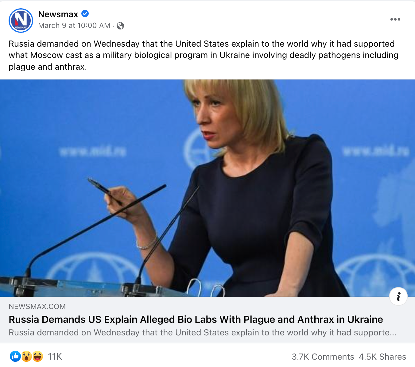 image of facebook post