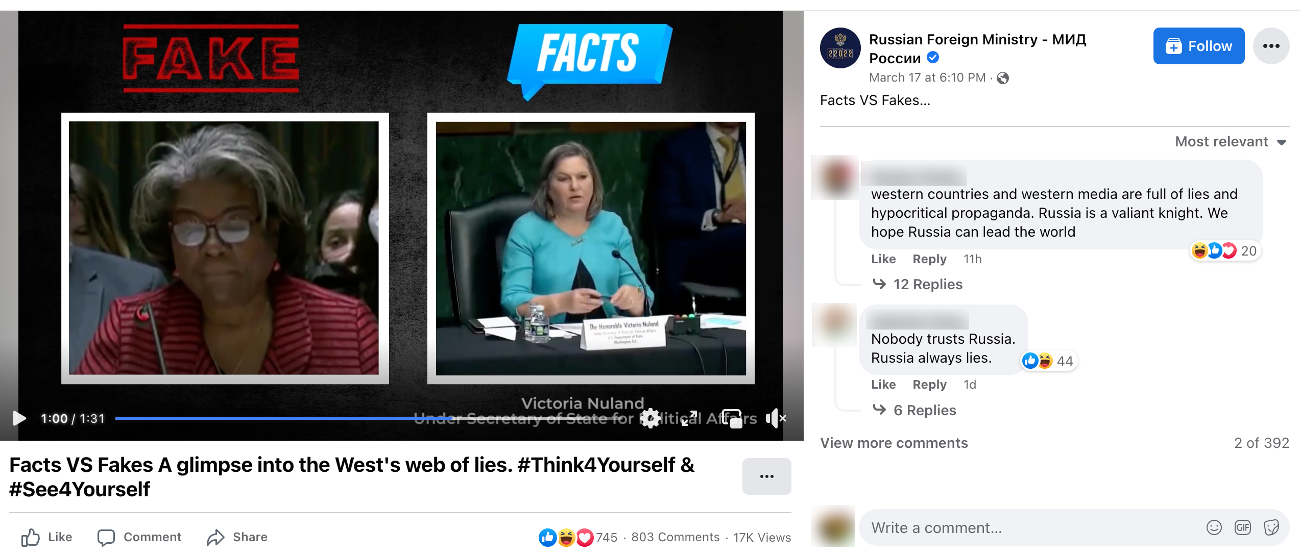 image of facebook post