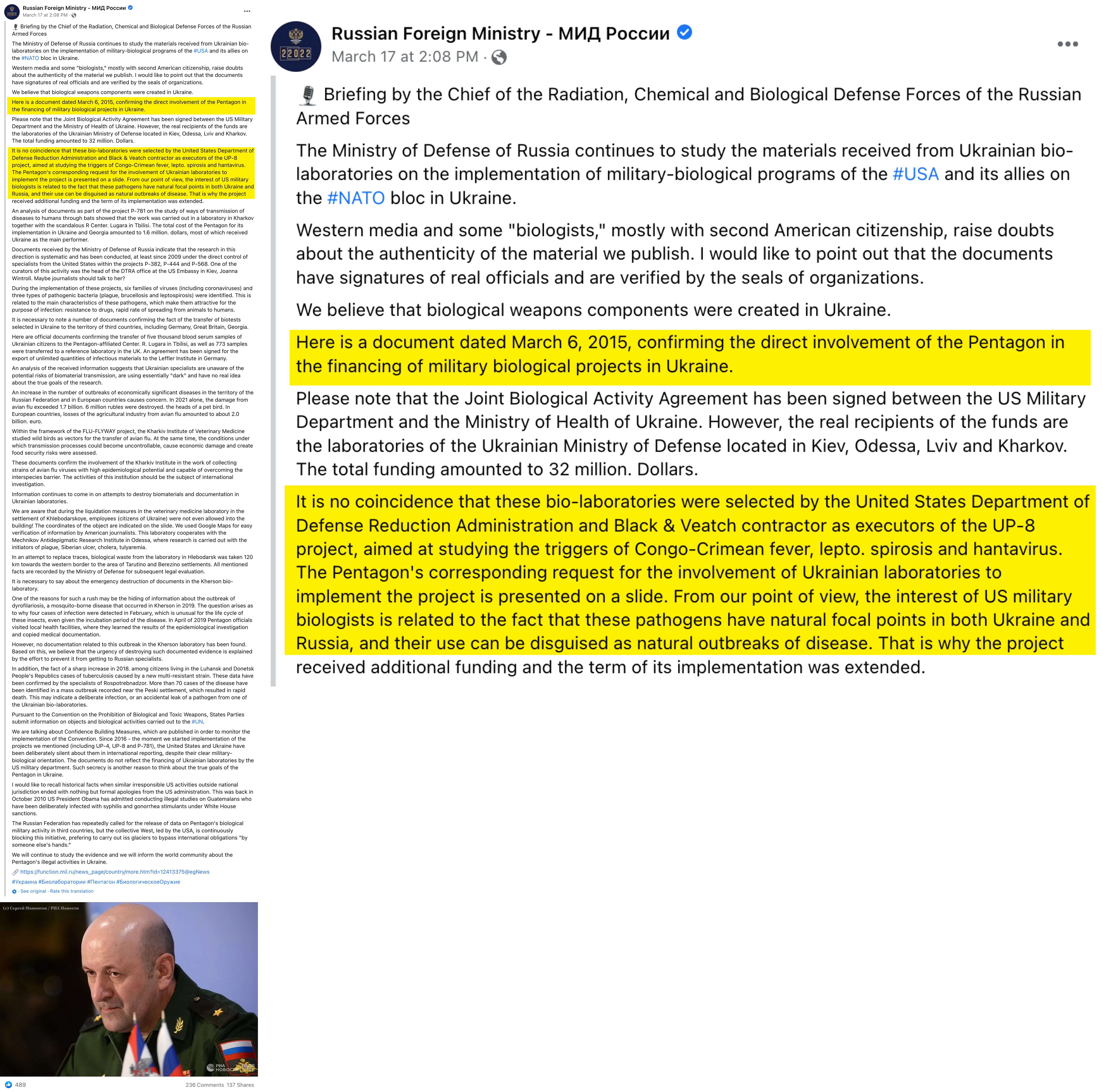 image of facebook post