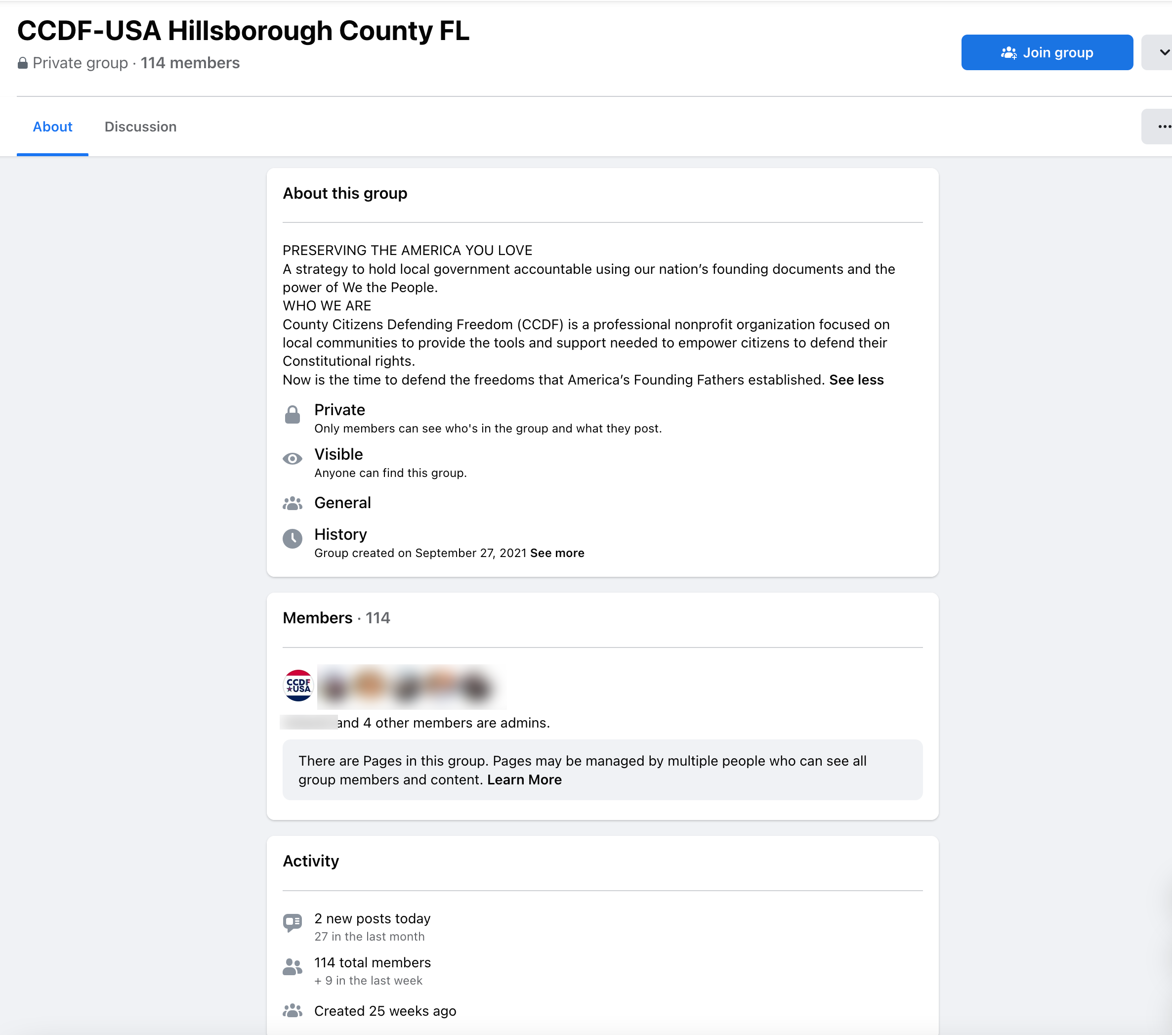 image of facebook group