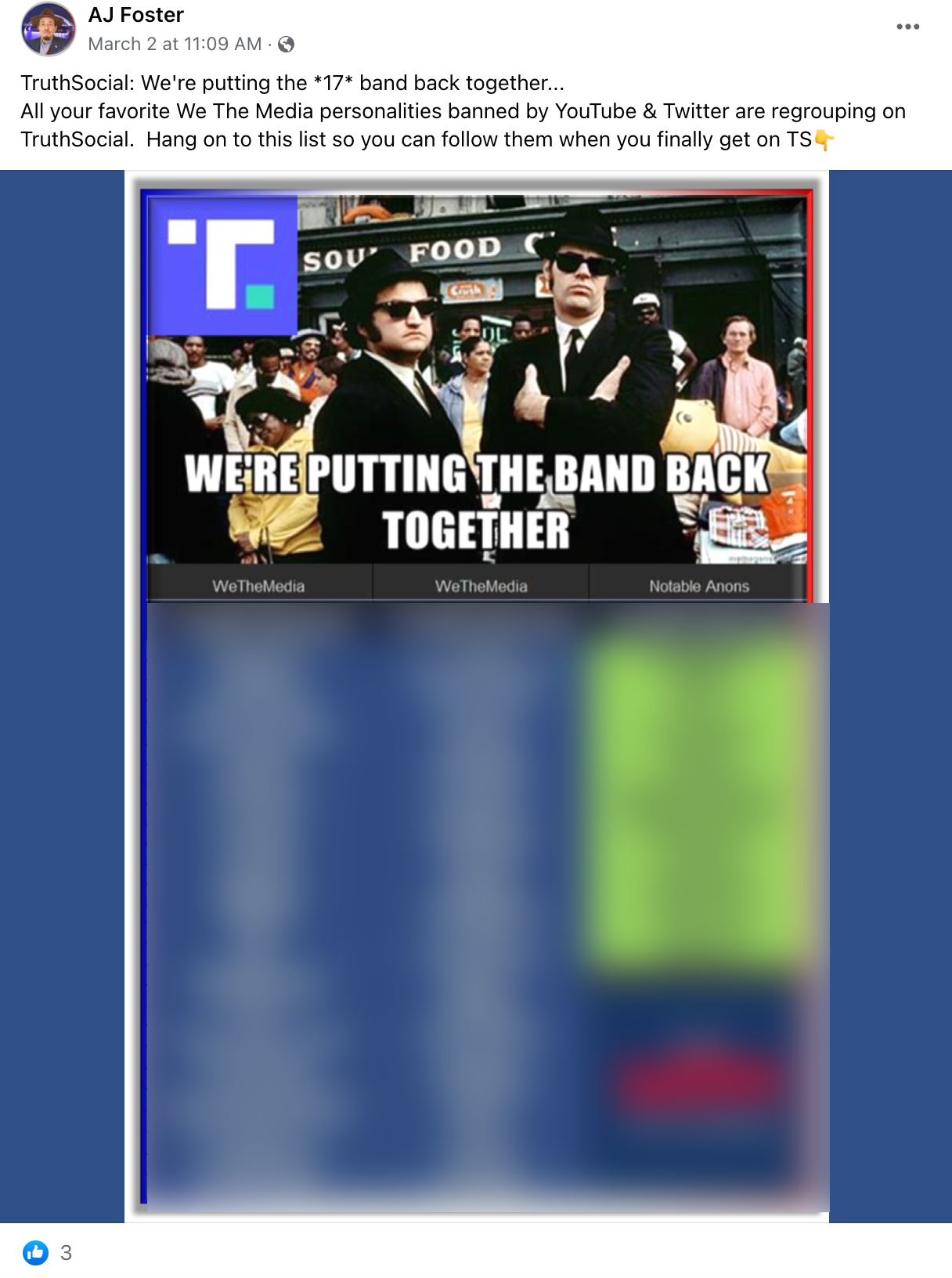 Andrew Foster 17 band post