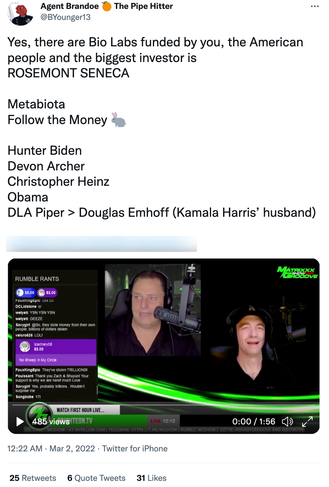 Hunter Biden biolabs Twitter account2
