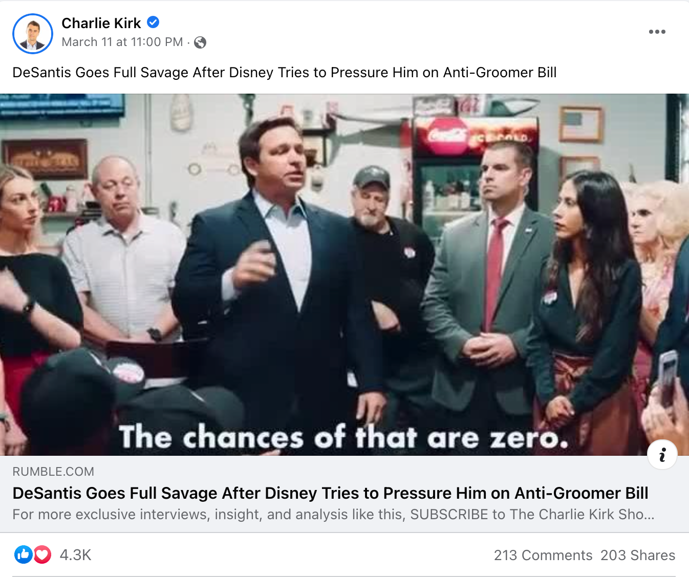 image of facebook post