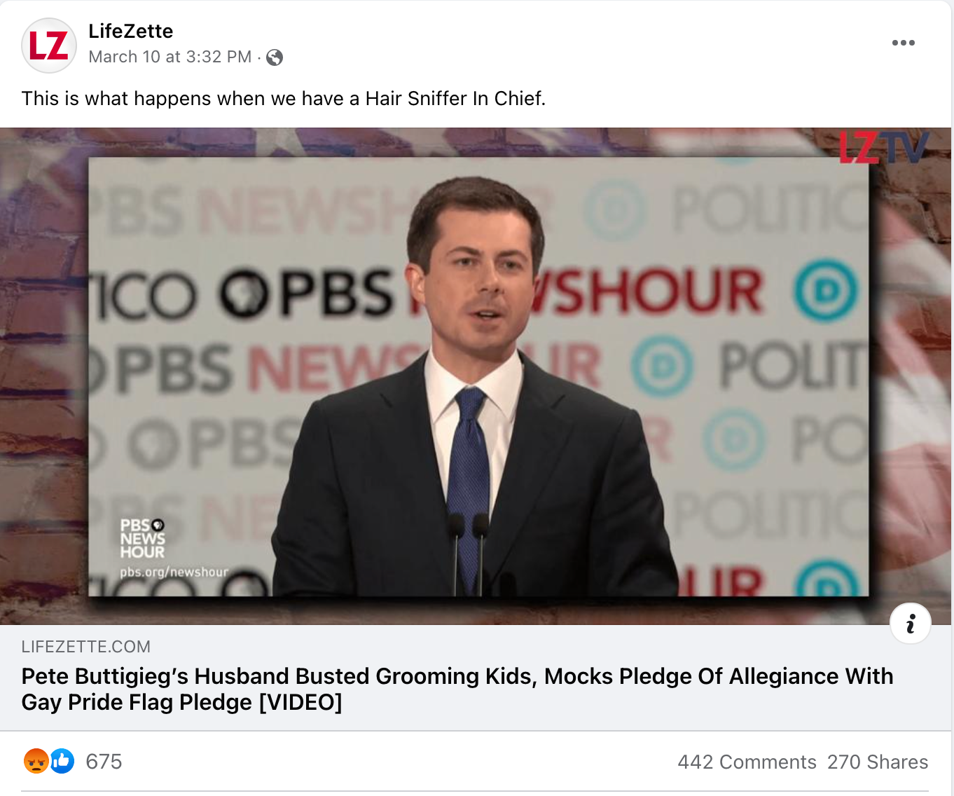 image of facebook post