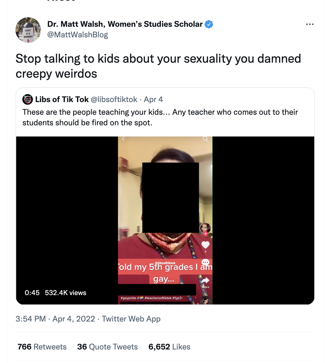 Matt walsh libs of tiktok