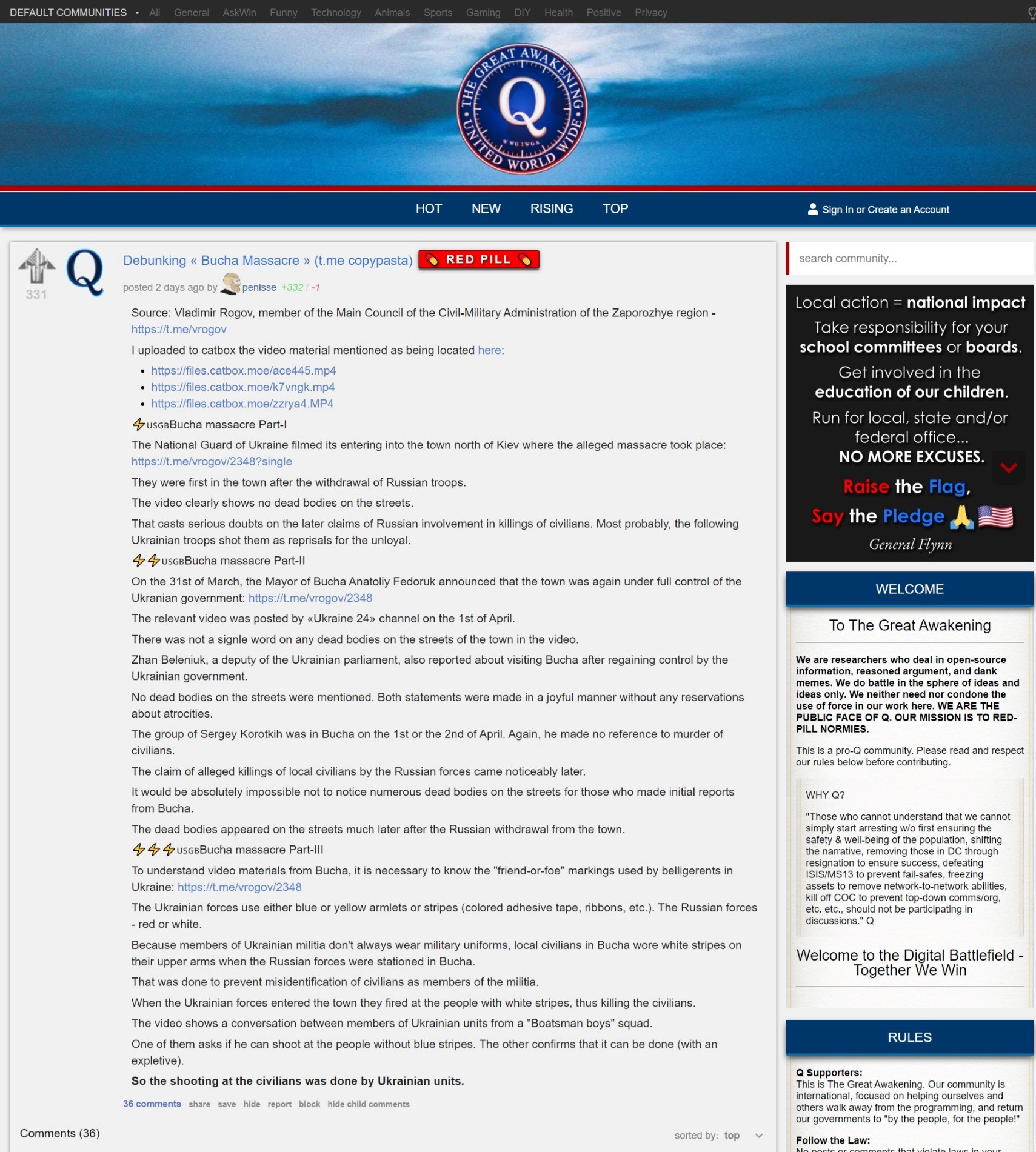 Great Awakening forum