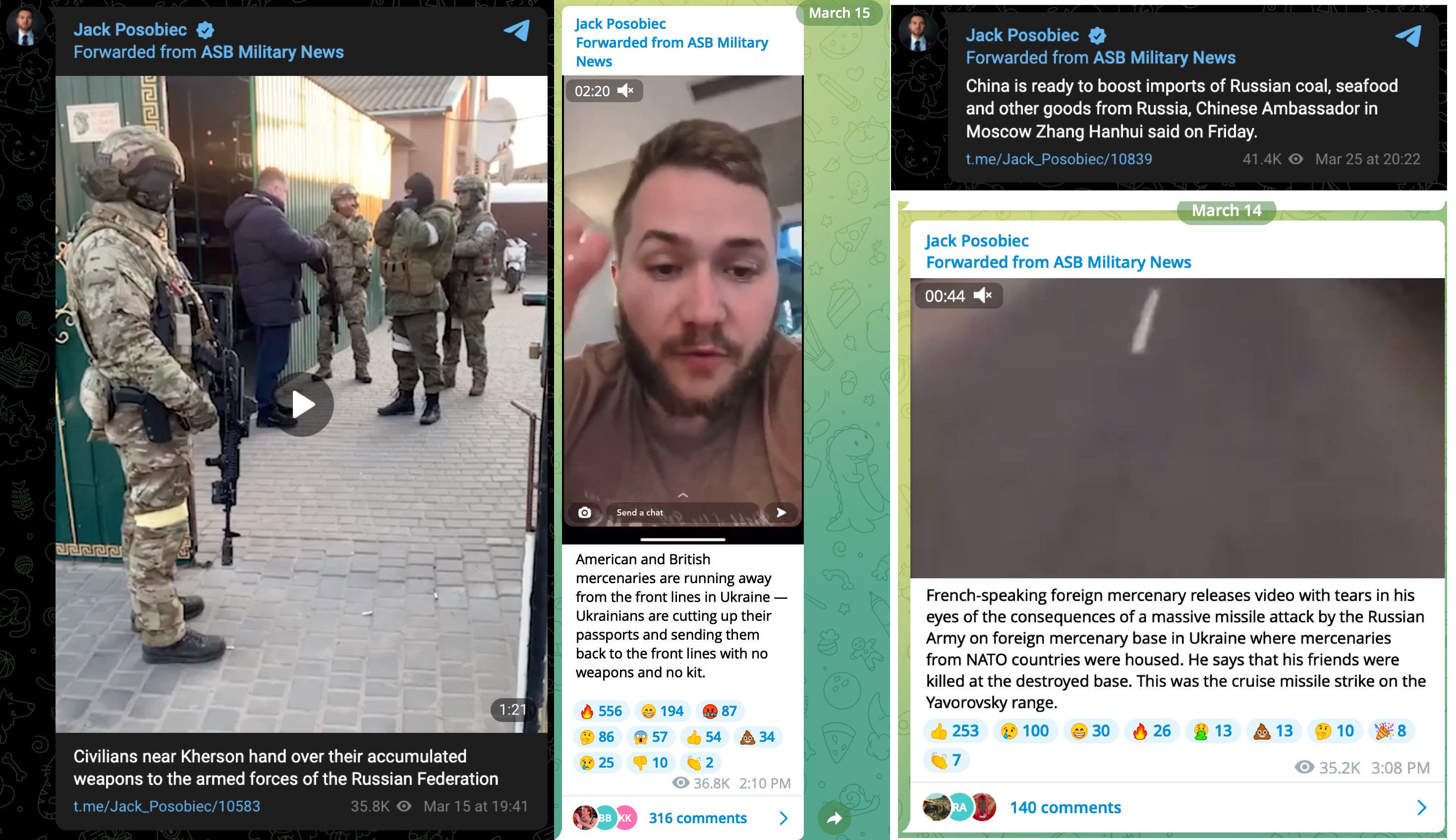 ASB Military News Telegram forwards