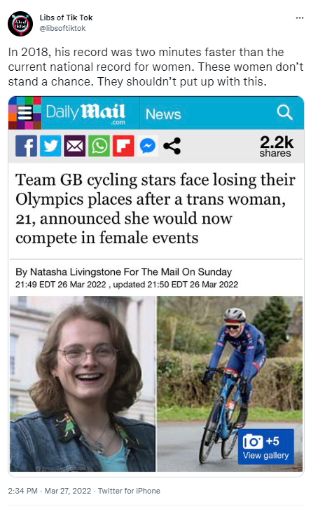 Libs of TikTok Emily Bridges