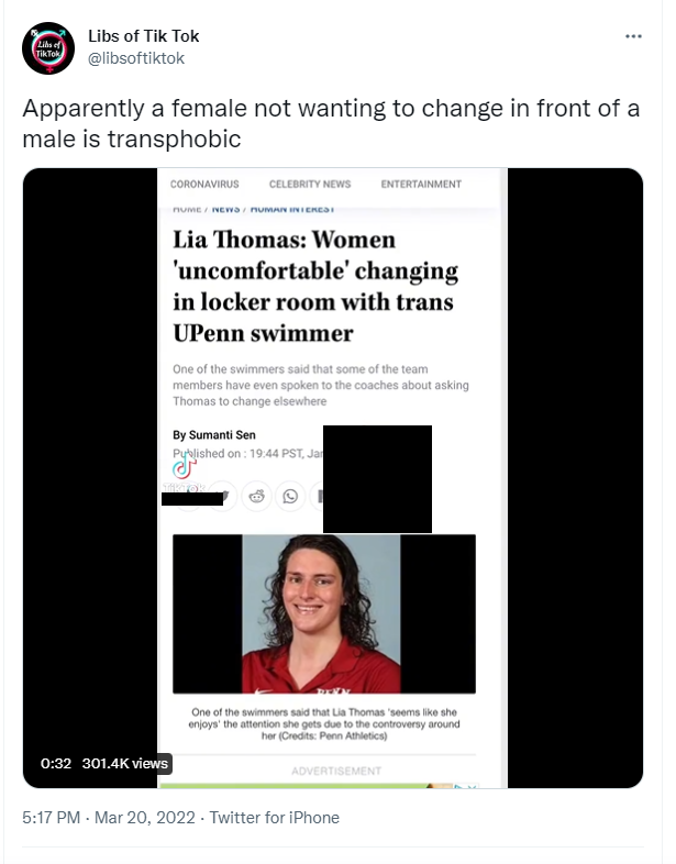 libsoftiktok Lia Thomas