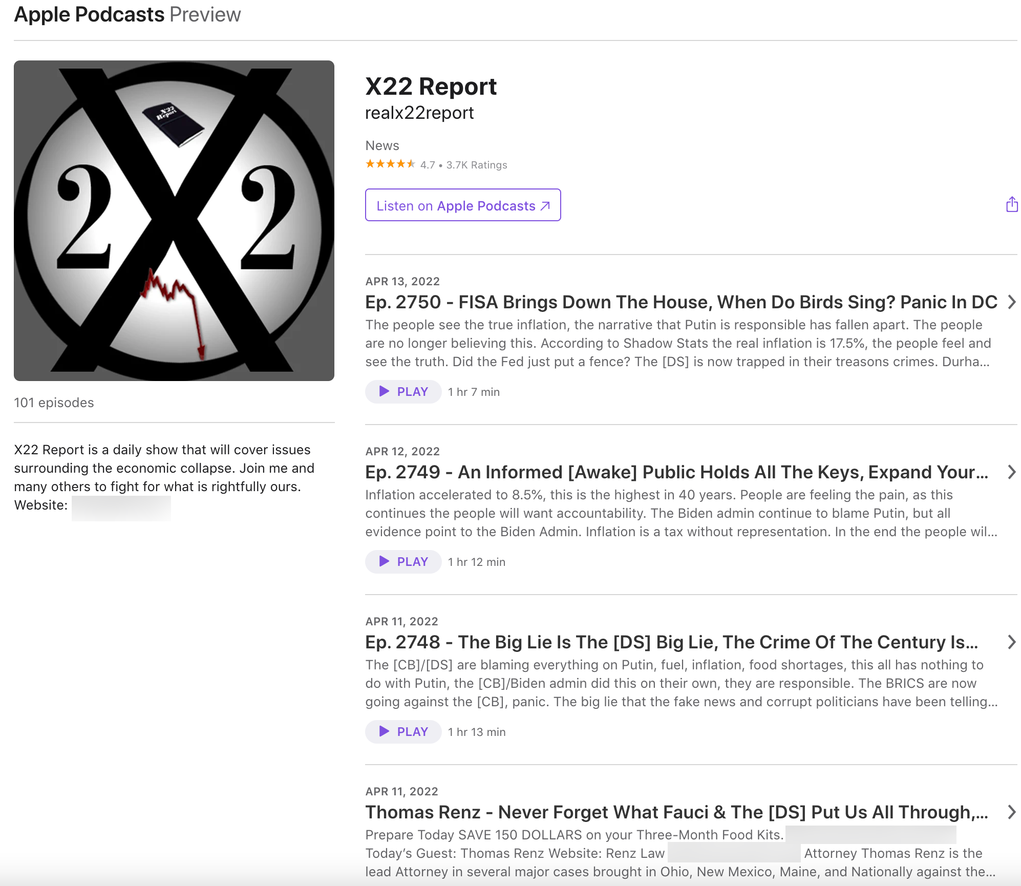 X22 Report Apple