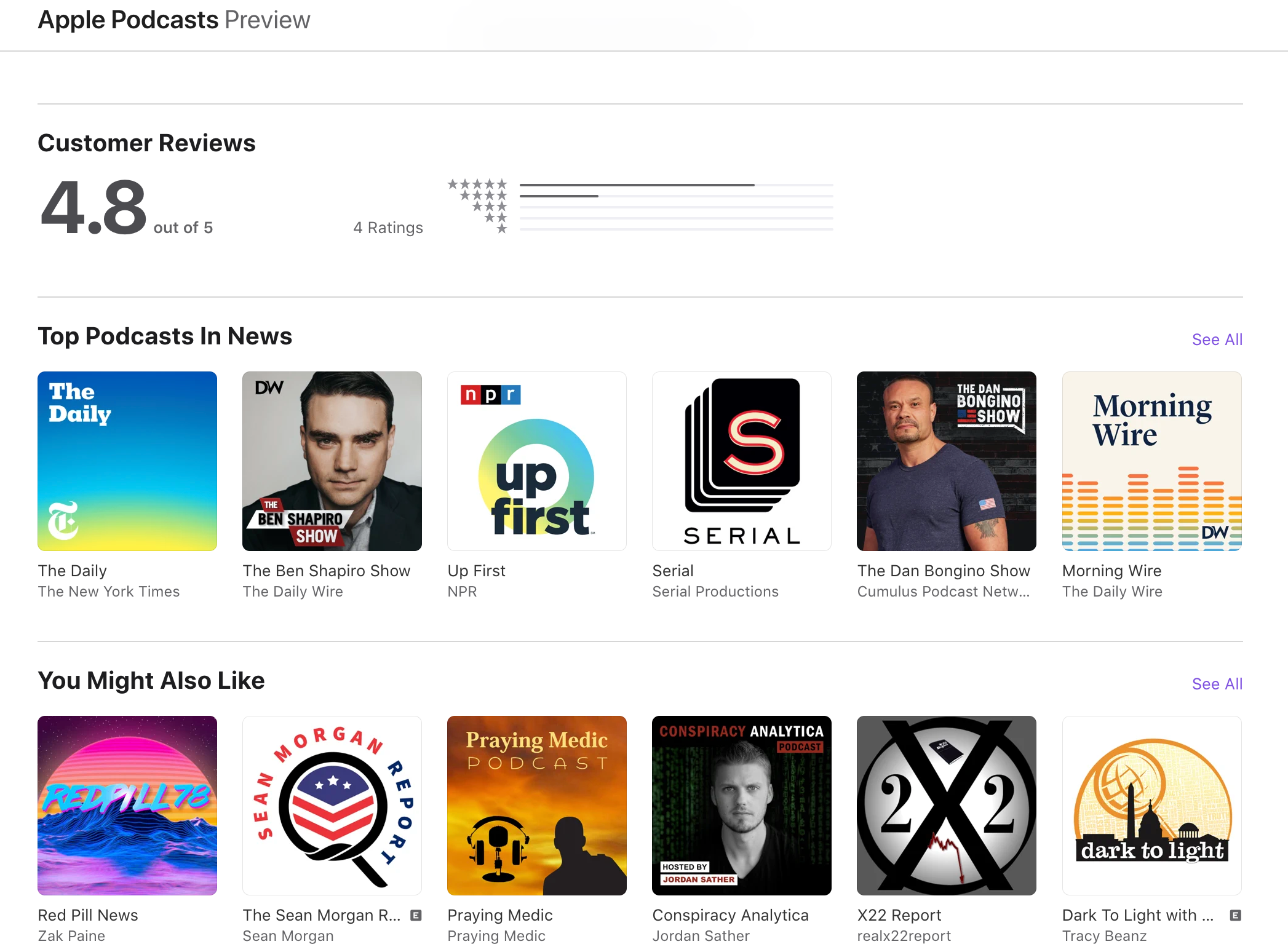 Apple QAnon shows