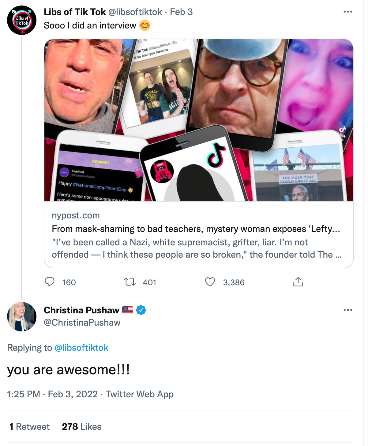 image of tweet