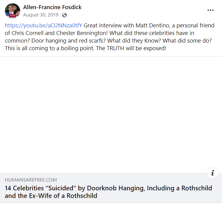 The Fosdicks post on August 30, 2019