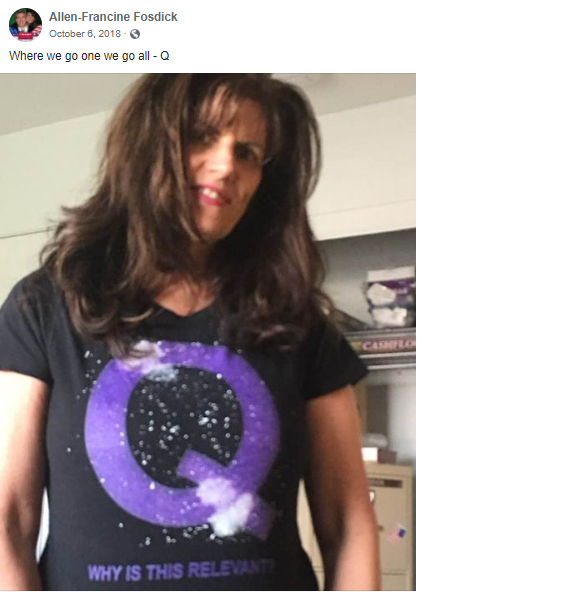 Fosdicks QAnon post on October 6, 2018